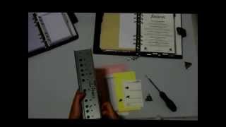 Filofax Flex Week of 1 July  hole puncher hack for all size inserts [upl. by Shaum667]