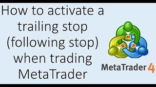 Learn how MT4 Trailing stops or following stops protect Forex gains and start using them now [upl. by Berenice]