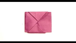 How to Fold Paper Into a Secret Note Square [upl. by Quartas650]