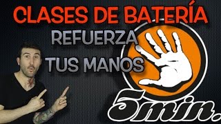 Clases de batería  Refuerza tus manos en 5 minutos [upl. by Entwistle]