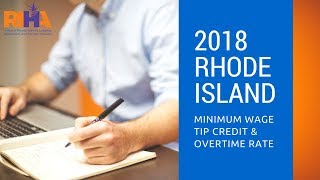 2018 Rhode Island Minimum Wage Calculations [upl. by Hamner]