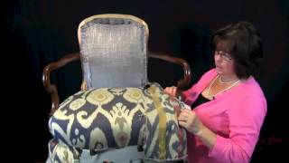 How To Upholster A Wooden Arm Chair  For The Upholstery Beginner [upl. by Yaresed]