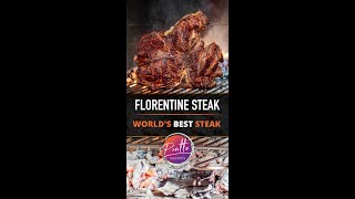 Worlds Best STEAK Grilling the Florentine Steak  Shorts [upl. by Eidissac]