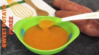 How to Make Sweet Potato Puree  Baby Food Starting from 6 Months  Toddler Food Idea [upl. by Vial]