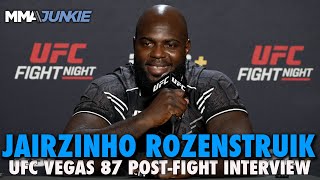 Jairzinho Rozenstruik Sees Derrick Lewis Tai Tuivasa or Serghei Spivac Next  UFC Fight Night 238 [upl. by Queenie495]