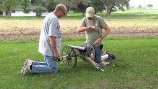 Safely Firing Third Scale 6 Pounder M1841 Cannon [upl. by Carlick]