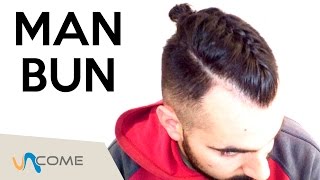 Man Bun Tutorial treccia uomo [upl. by Merrili]