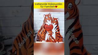 Drawelry Holz Familie Puzzle mit Namen  Beste Geschenke Für Die Familie [upl. by Edlun196]