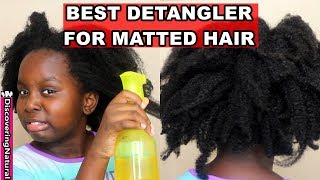 DIY Aloe Vera and Apple Cider Vinegar Detangler for Matted Hair [upl. by Ened]