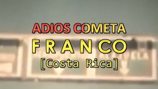 Adiós Cometa  Franco karaoke [upl. by Nnaylrebmik]