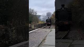 7754 coming into Berwyn station 021124 llangollenrailway steamengine trainspotting [upl. by Sirret]