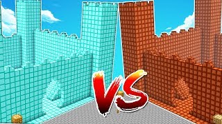 CASTILLO DE CACA VS CASTILLO DE DIAMANTE 💩😱 MAPA MINECRAFT CONSTRUCCIONES CON MIKECRACK [upl. by Anazus214]