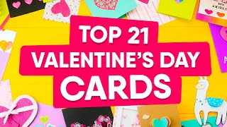 TOP 21 Valentine Cards Handmade  Easy amp Cute DIY Ideas 2020 [upl. by Jonna]