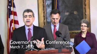 Governor Shumlin Press Conference Mar 7 2012 [upl. by Alejandra]