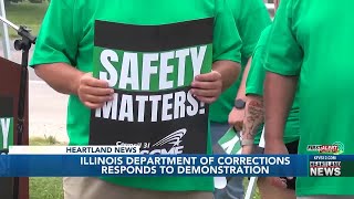 Ill Dept of Corrections responds to demonstration [upl. by Lamarre826]