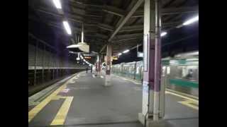 2012 北赤羽駅 Entering KitaAkabane Station at Night 121101 [upl. by Dupin]