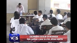 Calendario escolar en Nicaragua debe continuar pese a crisis según expertos [upl. by Collyer]