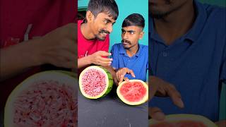 Watermelon Prank with One of the Twin Brothers 😂🤣 shorts Surprise Challenge [upl. by Edmee]