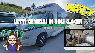 CAMPER SEMINTEGRALE LETTI GEMELLI CON GARAGE IN SOLI 660M  MCLOUIS MC4 339 [upl. by Airdnalahs]