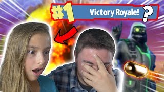 MY 11 YEAR OLD SISTER PLAYS FORTNITE I Suprise Her  Fortnite Battle Royal [upl. by Bander]