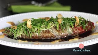 Steamed fish with ginger and green onion  Instant Pot Recipe Cá hấp hành gừng [upl. by Wallache]