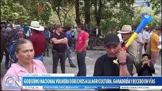 No hay vía entre Bucaramanga y Bogotá tras paro de campesinos [upl. by Eimam]