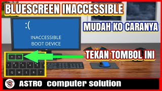 ERROR STARTUP BOOTING BLUE SCREEN INACCESSIBLE BOOT DEVICE WINDOWS 10 [upl. by Lemay580]