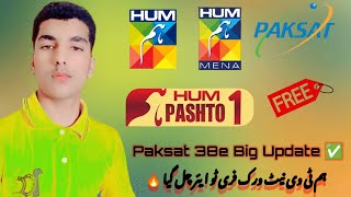 Hum tv Network FTA on Paksat1R 38E ku band satellite  Big breaking news of 2024  Hum tv FTA [upl. by Annaerda84]