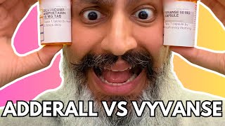 Adderall vs Vyvanse for ADHD Psychiatrist Answers [upl. by Nohs498]