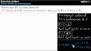 Soma Direta de Subespaços Vetoriais [upl. by Brote]