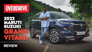 2022 Maruti Suzuki Grand Vitara review  does it live up to the name  OVERDRIVE [upl. by Nylsaj]