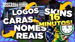 FM23 Instalar LOGOS CARAS NOMES REAIS TROFÉUS SKINS  FOOTBALL MANAGER 2023 [upl. by Ellebana]