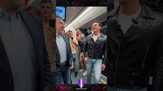 El artista SILVESTRE DANGOND compartiendo con sus seguidores en el METRO de quito en ecuador fyp [upl. by Nittirb]