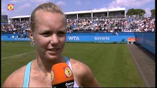 Kiki Bertens uitgeschakeld op Unicef Open [upl. by Aymik]