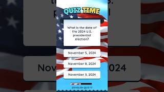 Amarican election quiz 2024 education shorts challenge braintest viralshorts election usa [upl. by Anavi13]