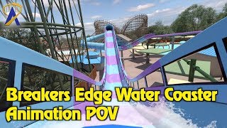 Breakers Edge Water Coaster Animatic POV  Opening 2018 at Hersheypark [upl. by Demmer203]