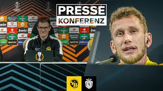 Die Pressekonferenz mit Raphael Wicky und Fabian Lustenberger vor dem Rückspiel bei Sporting CP [upl. by Cran695]