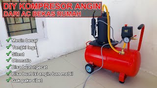 DIY Kompresor Angin  Membuat Kompresor Angin Dari Barang Bekas [upl. by Tindall]