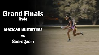 Grand Finals Div 2 Mexican Butterflies vs Scoregasm  Ryde Oztag [upl. by Feldt819]