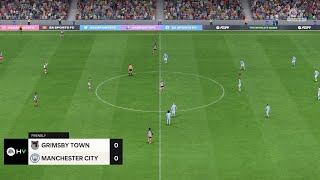 Grimsby Town vs Manchester City U21 27082024 EFL Trophy EA FC 24 [upl. by Noslien]