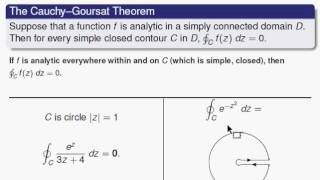 The CauchyGoursat Theorem [upl. by Keeler]