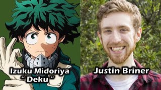 Characters and Voice Actors  My Hero Academia Season 1 English Dub [upl. by Larual]