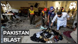 Several dead in blast at religious school in Pakistan’s Peshawar [upl. by Anyalram]