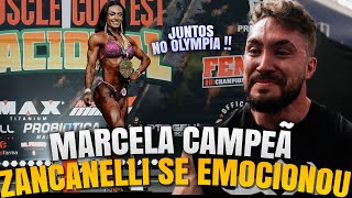 MARCELA MATTOS CAMPEÃ  ZANCANELLI SE EMOCIONOU  PRIMEIRO CASAL BRASILEIRO NO OLYMPIA [upl. by Fortune]