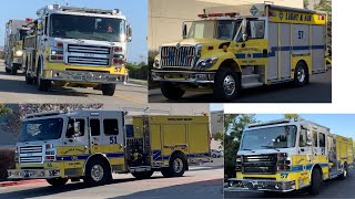 August Compilation— ALL Response Videos Fire Trucks Light amp Air amp MORE vcfd [upl. by Aurilia415]