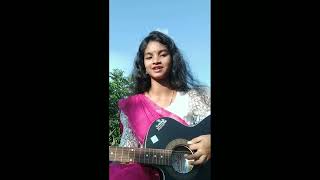 Bedona Shunno Guiter cover by christin lakra💖💫 [upl. by Dilan]