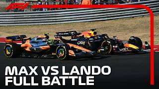 Lando Norris and Max Verstappen’s Duel In Austin  Extended Battles [upl. by Nylatsirk]