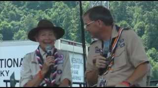 BadenPowells granddaughter Gill Clay interviewed at 2013 BSA National Jamboree [upl. by Anoli]