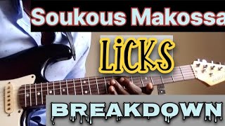 Soukous Makossa licks breakdown  part one  Guitar lesson for begginers [upl. by Lipman]