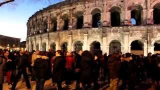 Manifestation en soutien à Charlie Hebdo à Nîmes  07012015 [upl. by Sherr296]